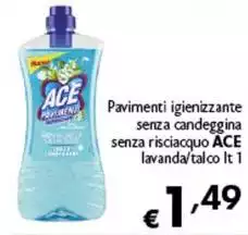 Ace - Pavimenti Igienizzante Senza Candeggina Senza Risciacquo Lavanda