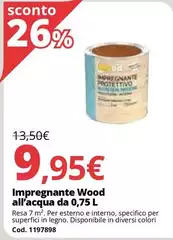 Impregnante Wood All'acqua