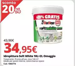 Maxmeyer - Idrapttura Soft White 10l+2l Omaggio