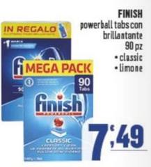 Finish - Powerball Tabs Con Brillantante