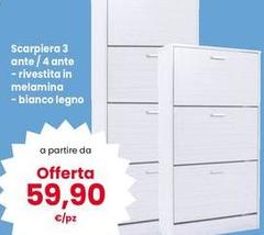 Scarpiera 3 Ante/ 4 Ante/rivestita In Melamina