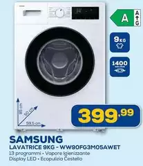 Samsung - Lavatrice 9kg - WW90FG3M05AWET