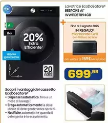 Lavatrice Ecodosatore Ww11d7b94gb
