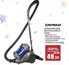 Dictrolux - Aspirapolvere Multiciclonico 800W