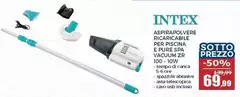 Intex - Aspirapolvere Ricaricabile Per Piscina E Pure Spa Vacuum Zr 100 - 10w