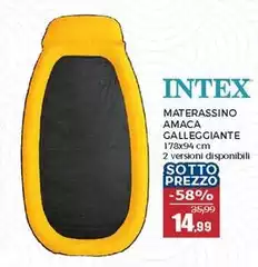 Intex - Materassino Amaca Galleggiante