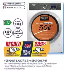 Hotpoint - H608GPOW6R-IT lavatrice Caricamento frontale 10 kg 1400 Giri/min Bianco