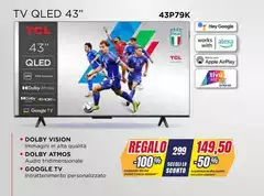 TCL - Tv Qled 43" 43P79K