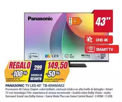 Panasonic - Tv Led 43" Tb43w60aez