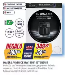Haier - Lavatrice HW120B14979NEUIT