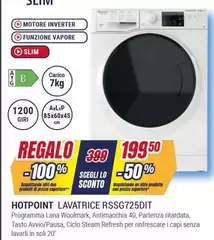 Hotpoint - Lavatrice RSSG725DIT
