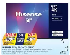 Hisense - Tv Qled 50" 50E79NO