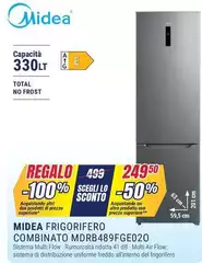 Midea - Frigorifero Combinato MDRB489FGE020