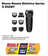 Braun - Rasoio Elettrico Series 3 300BT