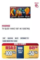 Hisense - Tv Qled 144hz 100" 4k 100e7nq