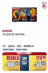 Hisense - Tv Qled 50" 50E79NQ