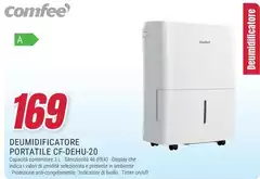 Comfeè - Deumidificatore Portatile CF-DeHU-20