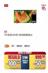 LG - Tv Oled Ai 65" OLED65B56LA