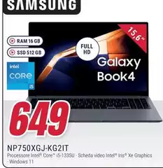 Samsung - Galaxy Book4 15" Intel Core I512GB