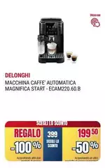 De Longhi - DeLonghi Macchina Caffè Automatica Magnifica Start ECAM220.60.B