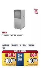 Beko - Climatizzatore Bp412c