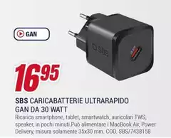 Sbs -  Caricabatterie Ultrarapido