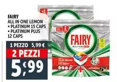 Fairy - All In One Lemon Platinum 15 Caps Platinum Plus 12 Caps