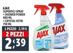 Ajax - Superfici Spray/Shower Power/Crystal Vetri