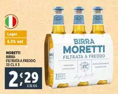 Moretti - Birra Filtrata A Freddo