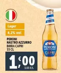 Peroni - Nastro Azzurro Birra Capri