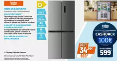 Beko - GNO46623MXPN Frigorifero 4 Porte A Libera Installazione