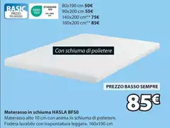 Basso - Materasso In Schiuma Bf50