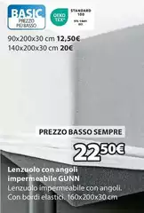 Basso - Lenzuolo Con Angoli Impermeabilie Gunn