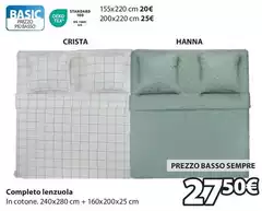 Basso - Completo Lenzuola