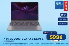 Lenovo - Notebook Ideapad Slim 3