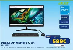 Acer - Desktop Aspire C 24 C24-1800