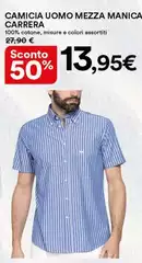 Carrera - Camicia Uomo Mezza Manica