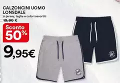 Lonsdale - Calzoncini Uomo