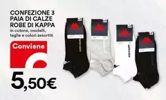 Kappa - Confezione 3 Paia Di Calze Robe Di