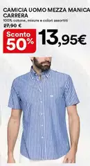 Carrera - Camicia Uomo Mezza Manica
