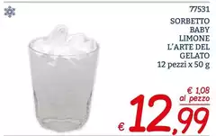 L'arte del gelato - Sorbetto Baby Limone Gelato