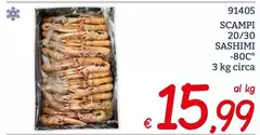 Scampi 20/30 Sashimi