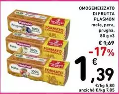 Plasmon - Omogeneizzato Di Frutta