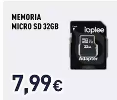 Ioplee - Memoria Micro SD 32GB
