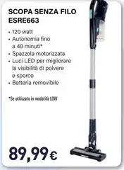 Electroline - Scopa Senza Filo ESRE663