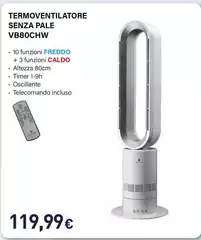 Electroline - Termoventilatore Senza Pale VB80CHW