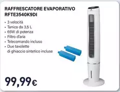 Electroline - RFTE3540K9DI Raffrescatore Evaporativo