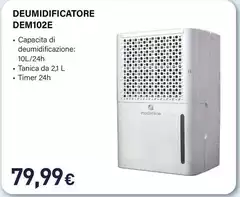 Electroline - Deumidificatore DEM102E 