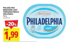 Philadelphia - Benessere Light Formaggio Fresco Spalmabile