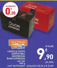 Espresso - Capsule Caffè Compatibili Nespresso Buon